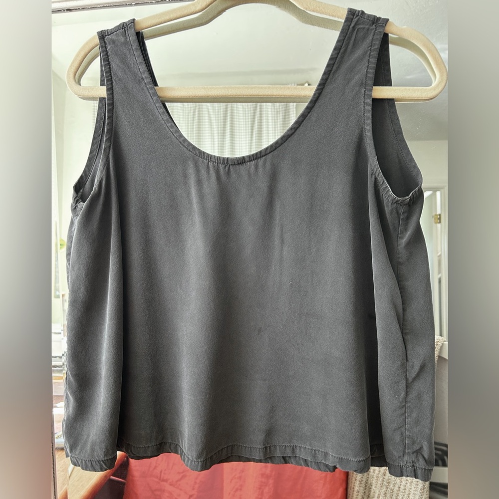 Elizabeth Suzann Silk Black Tank Top